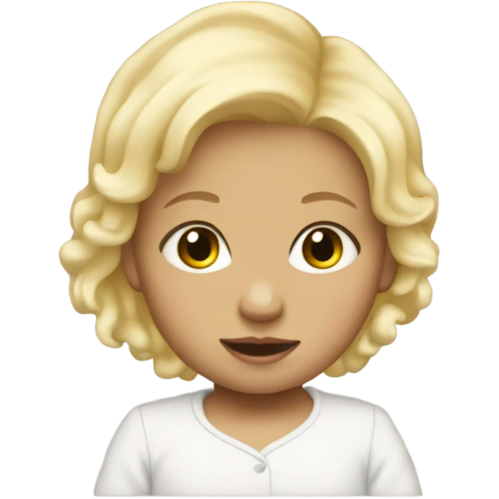 blonde baby emoji