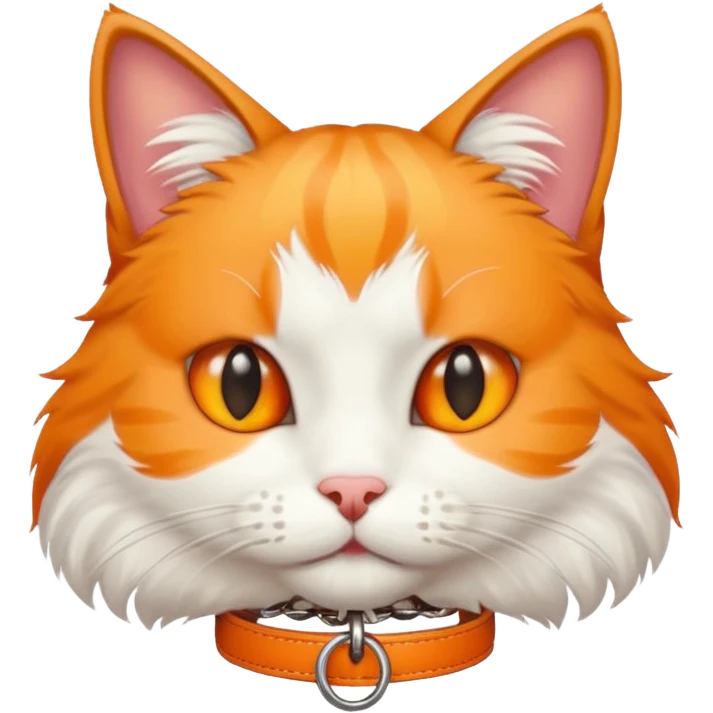 Cat with tag collar emoji