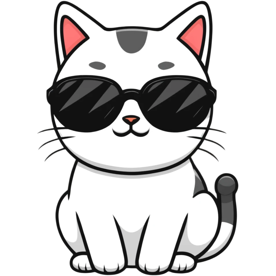 cat wearing sunglasses emoji