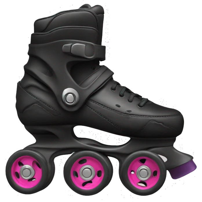 a black rollerblade inline skate emoji