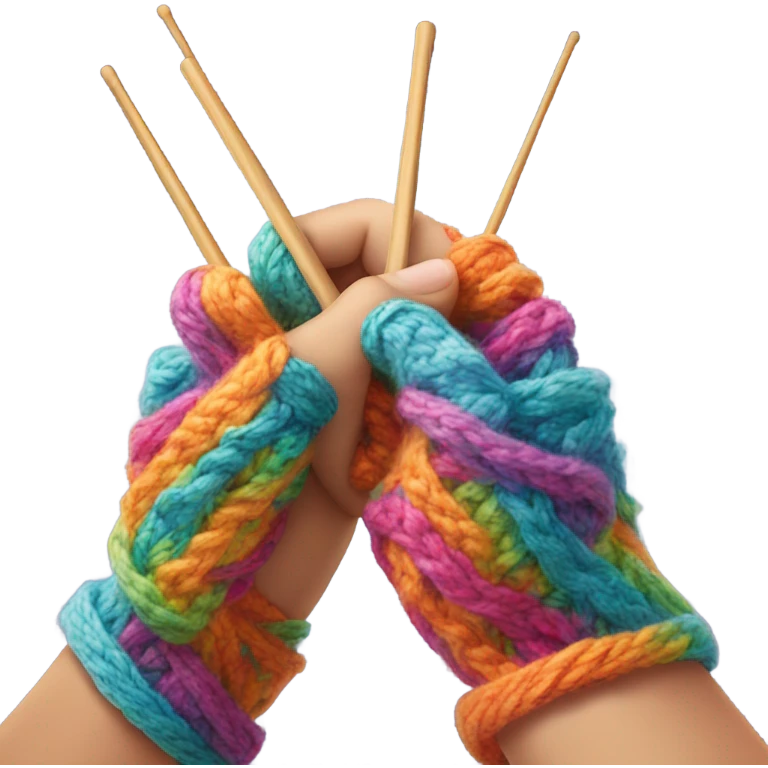 Knitting emoji