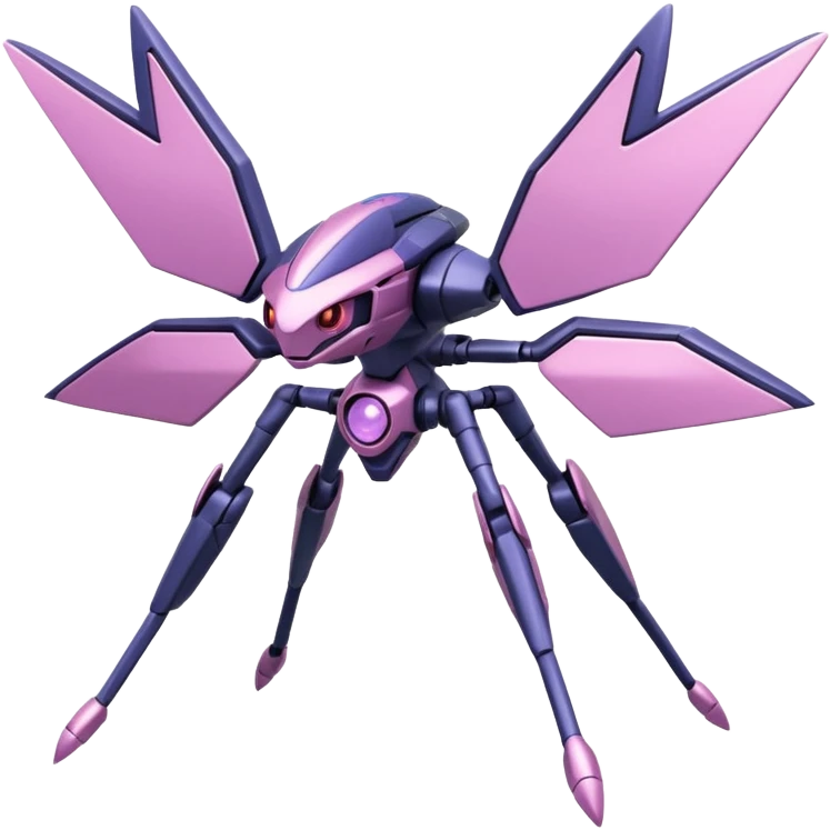 Miraidon-Genesect-Vikavolt-Vibrava-fusion-hybrid-creature, full body emoji