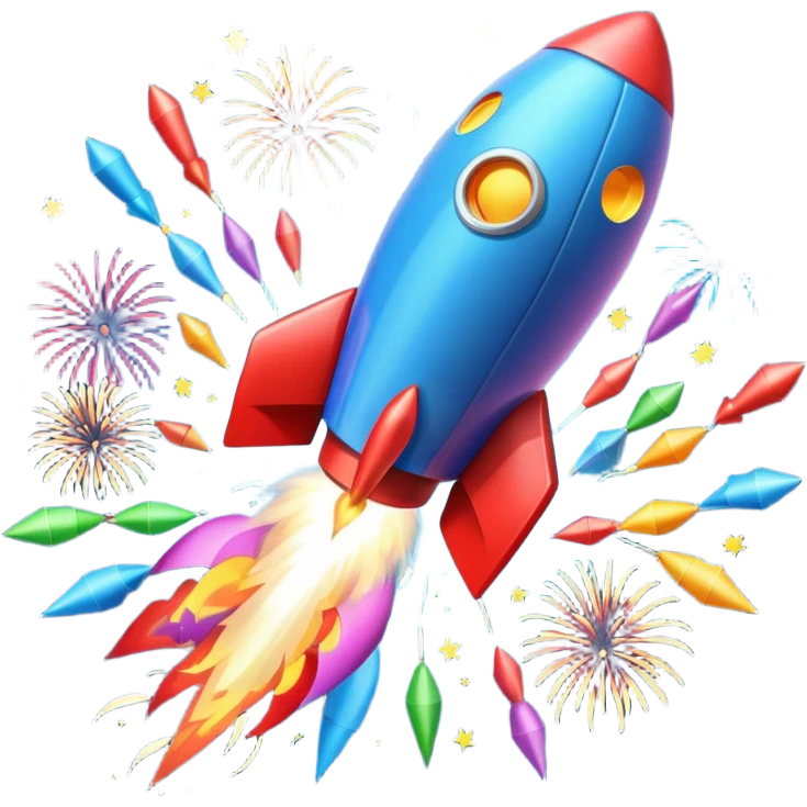firework rocket emoji