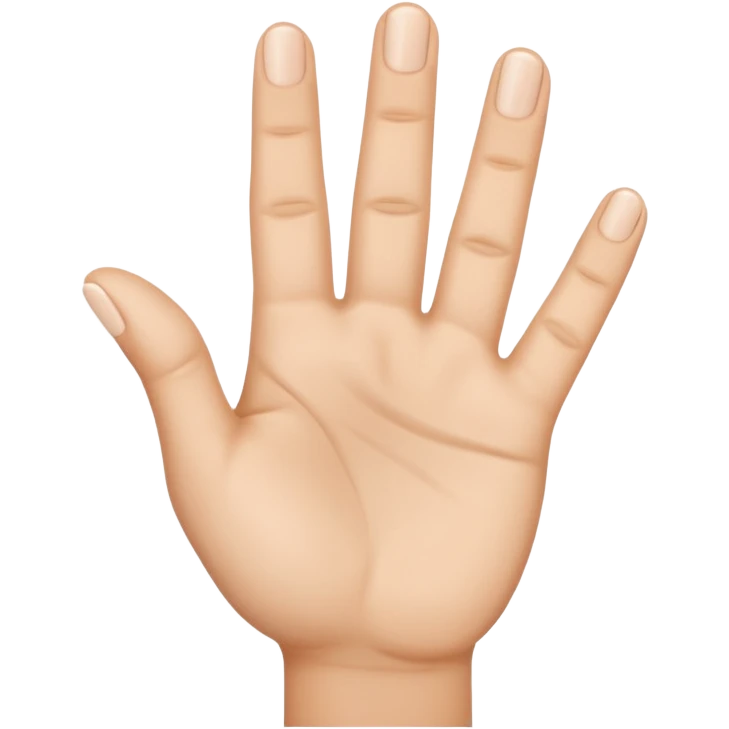 hand emoji with 3 fingers up emoji