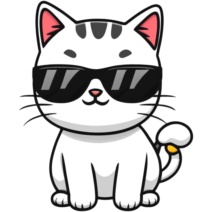 cat wearing sunglasses emoji