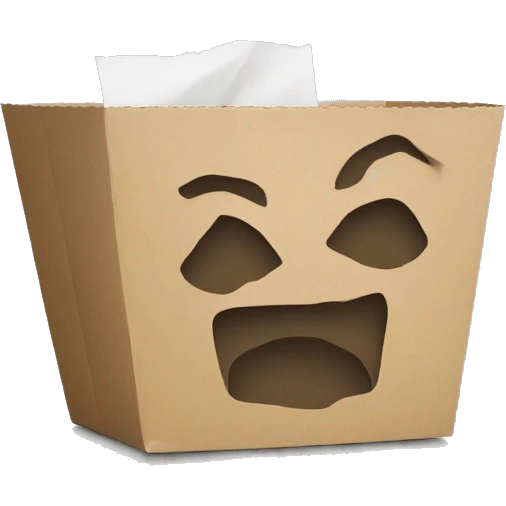 trash paper emoji