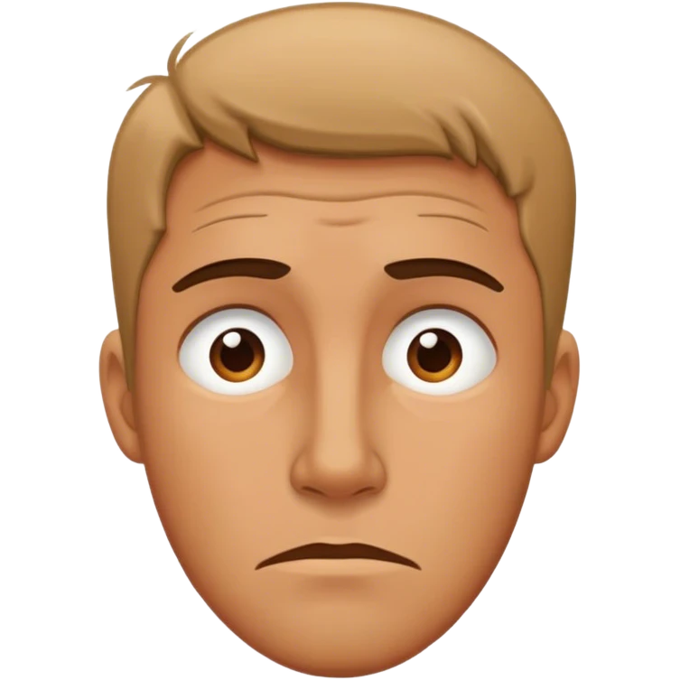 guy looks tired emoji