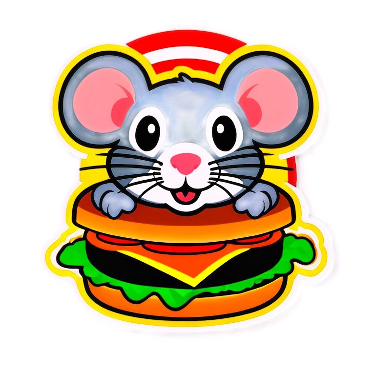 Rat burger emoji