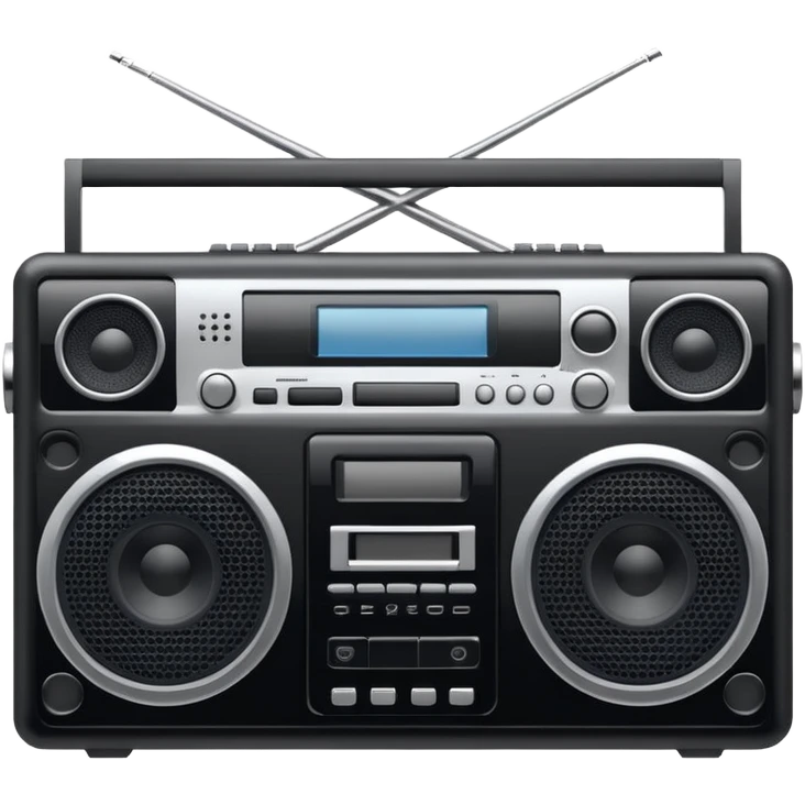 minimalistic boombox emoji