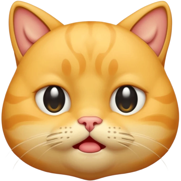 yellow cat  like this 😸😿🐱 with crying tears streaming down its cheeks (like this 😭) emoji