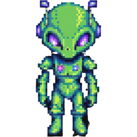 space alien video game character emoji