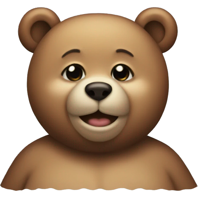chubby bear  emoji