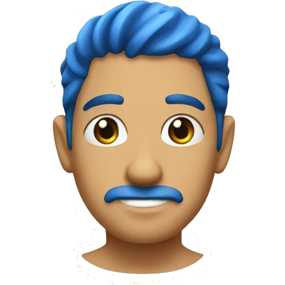 Vela aromática azul emoji