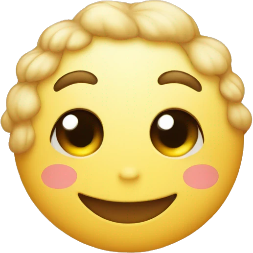 cute soft happy face emoji