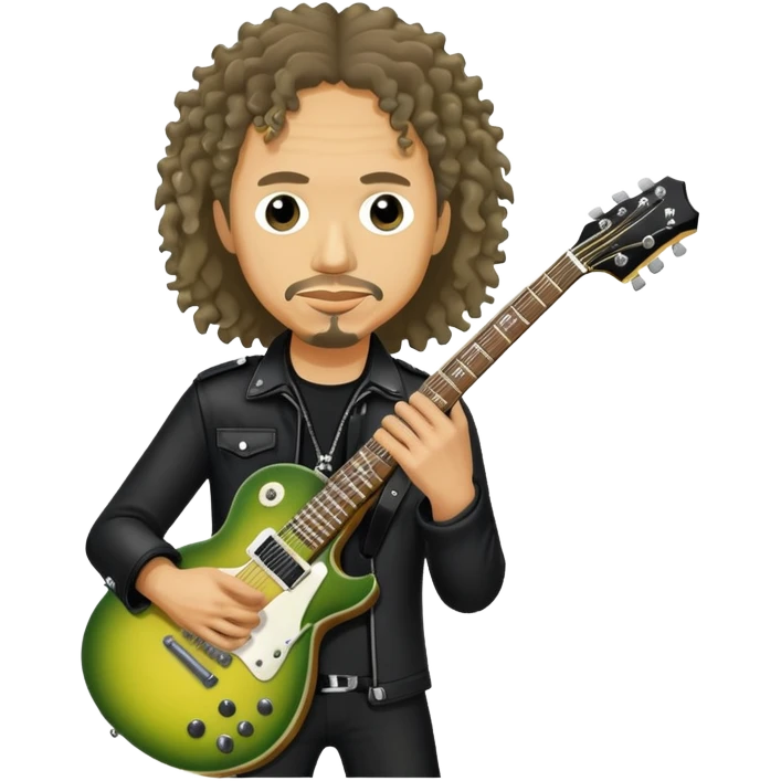 Kirk hammet with guitar emoji