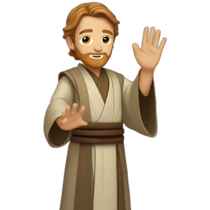Obi wan waving emoji