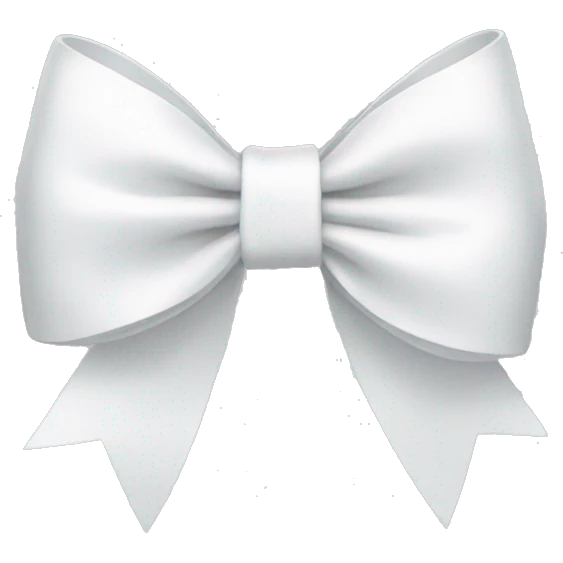 White bow emoji
