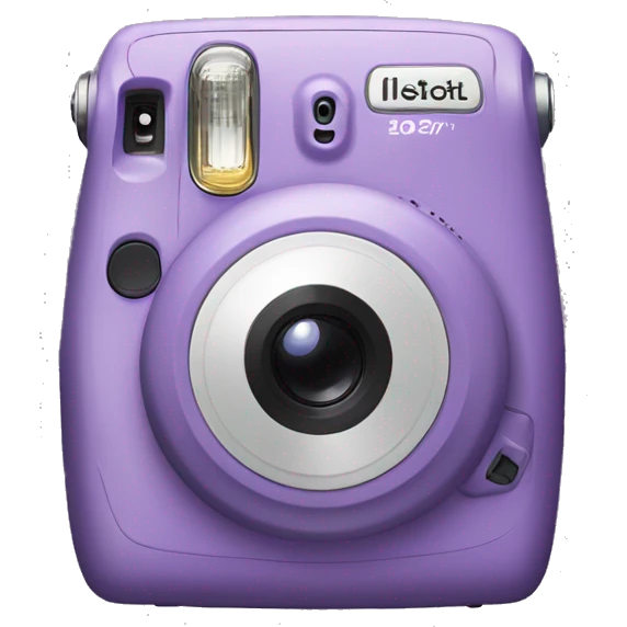 Purple instax emoji