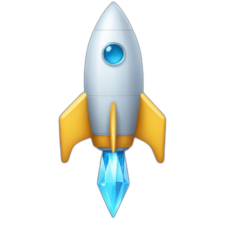 crystal rocketship emoji