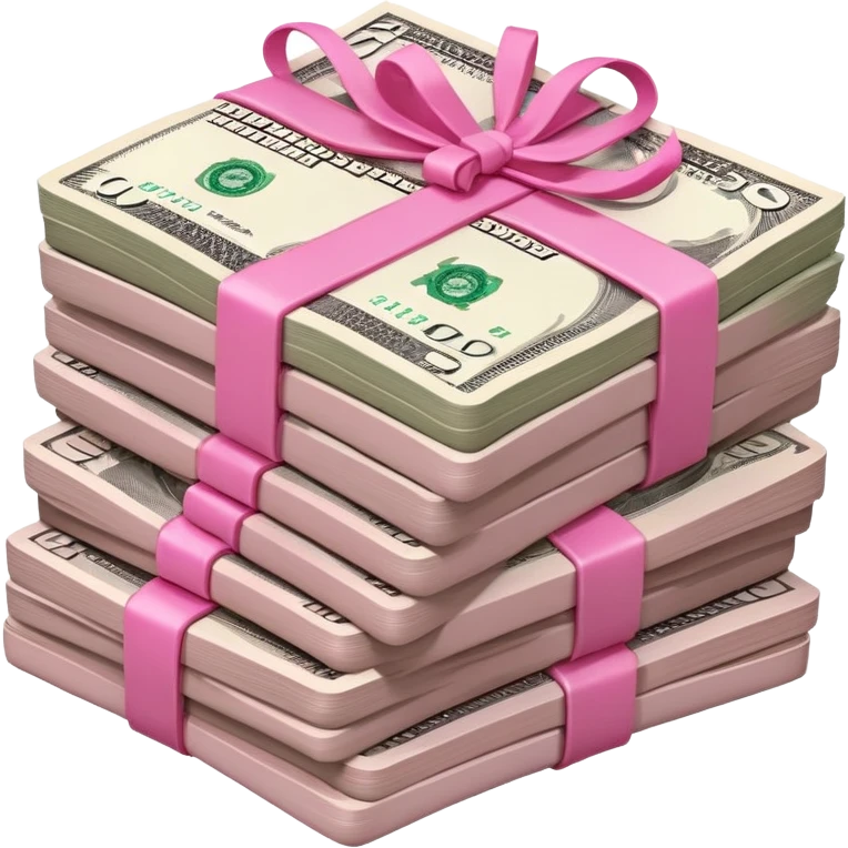 Money in pink emoji