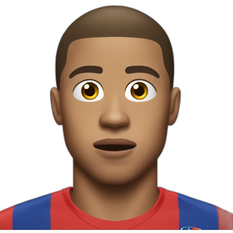 Mbappe scared emoji