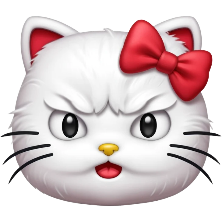 Angry hello kitty  emoji
