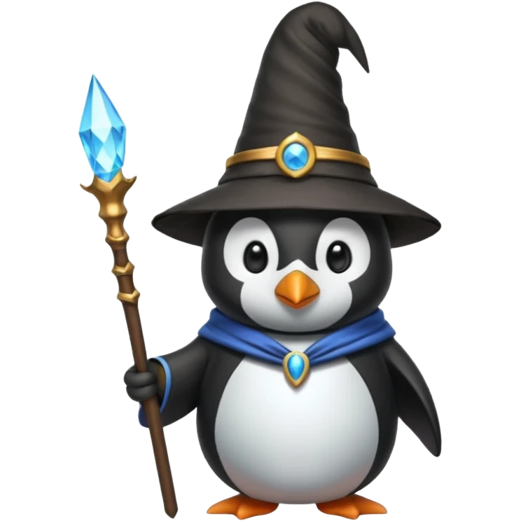Penguin Wizard emoji