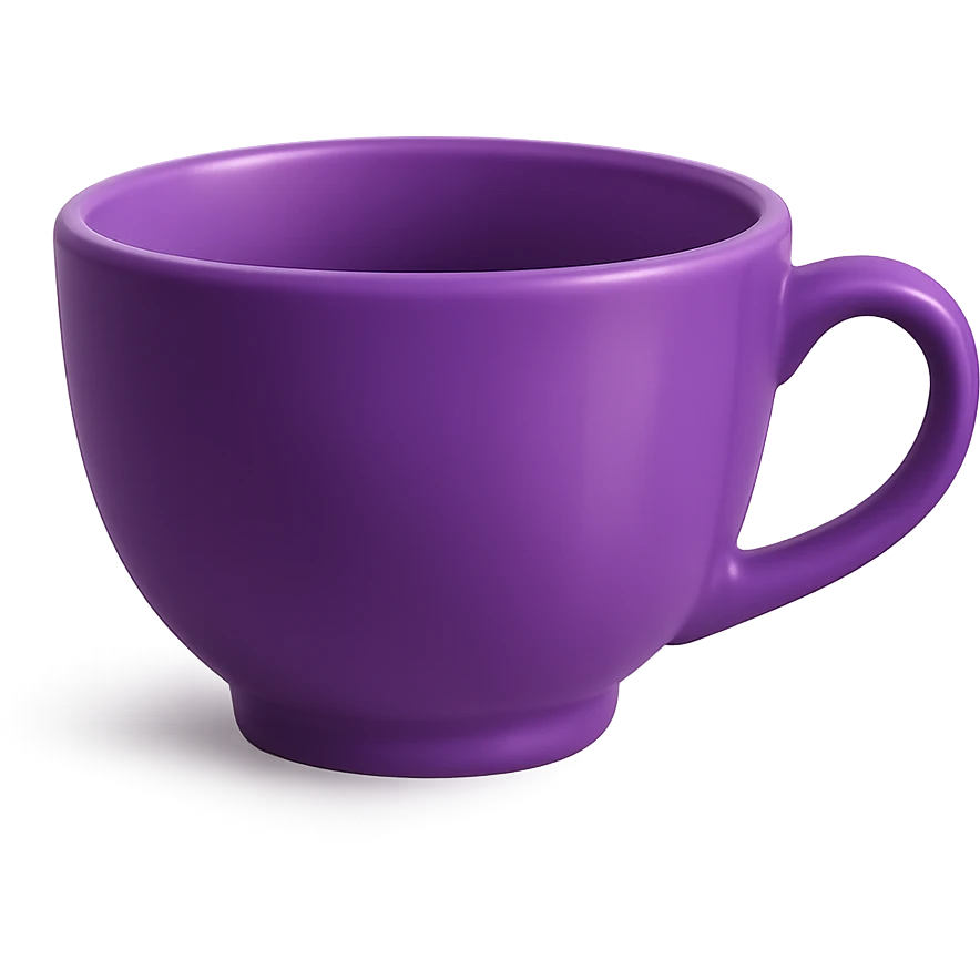 purple teacup emoji