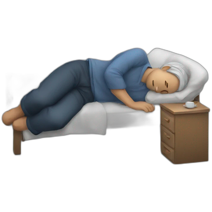 Man asleep emoji