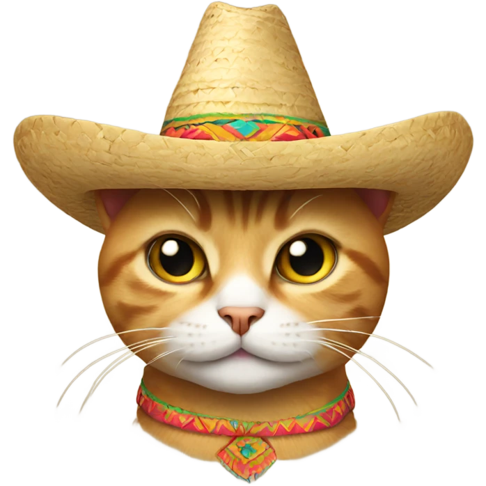 cat wearing a sombrero  emoji