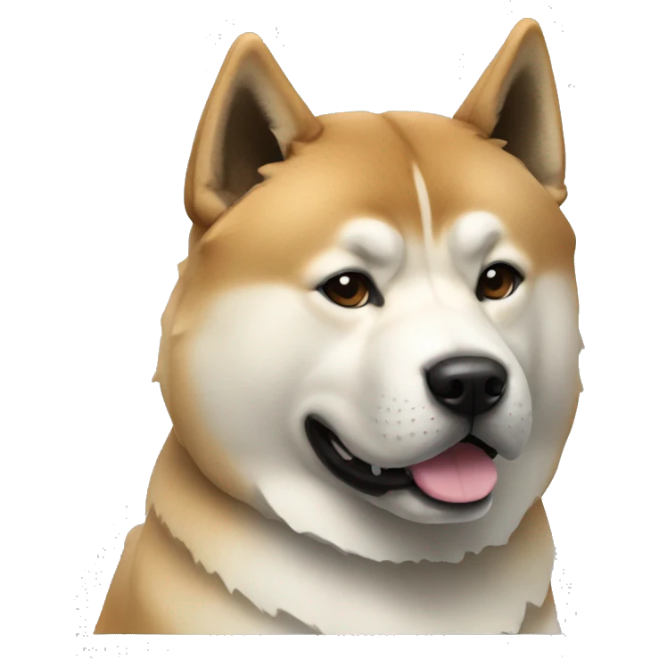 Akita Dog Breed Full Body emoji