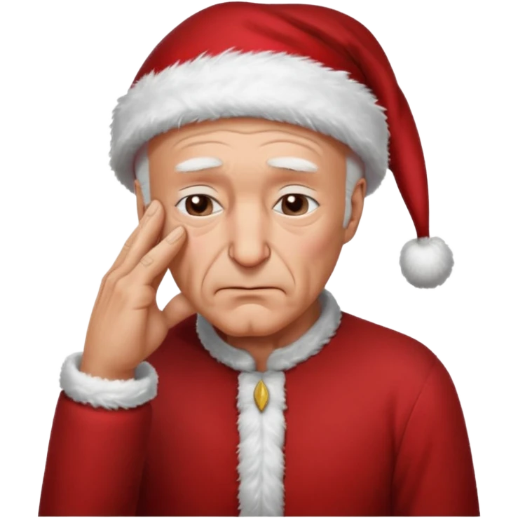 Picard face palm with santa hat emoji