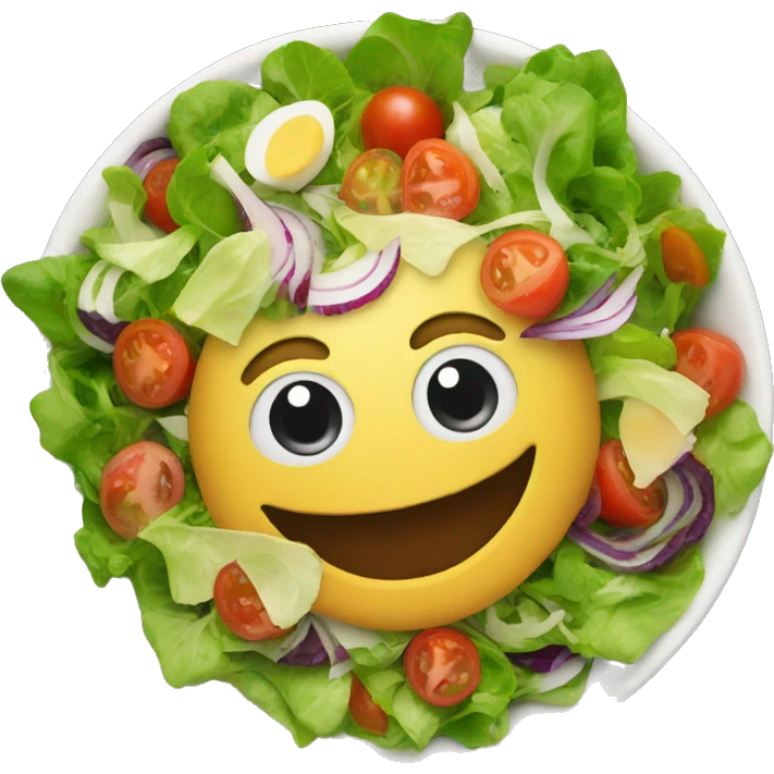 salad with hear emoji