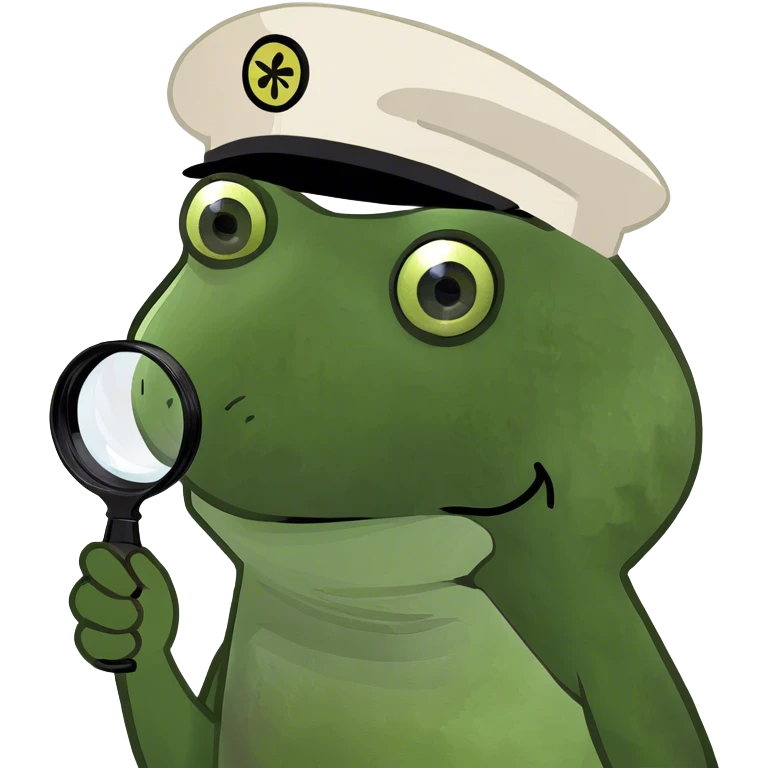 Frog looking for a fly  emoji
