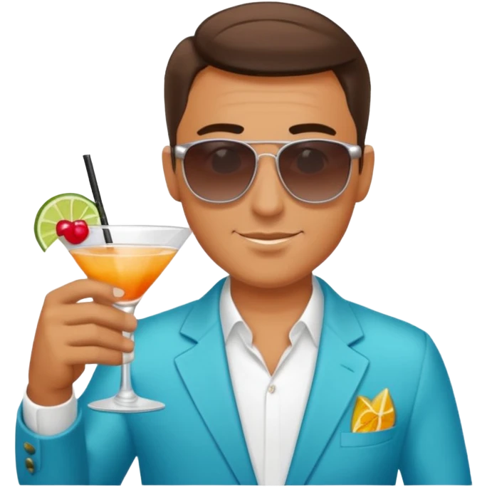 man with drink  emoji