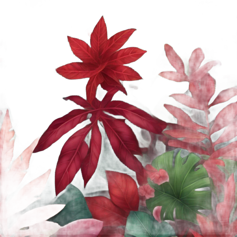 Red jungle emoji