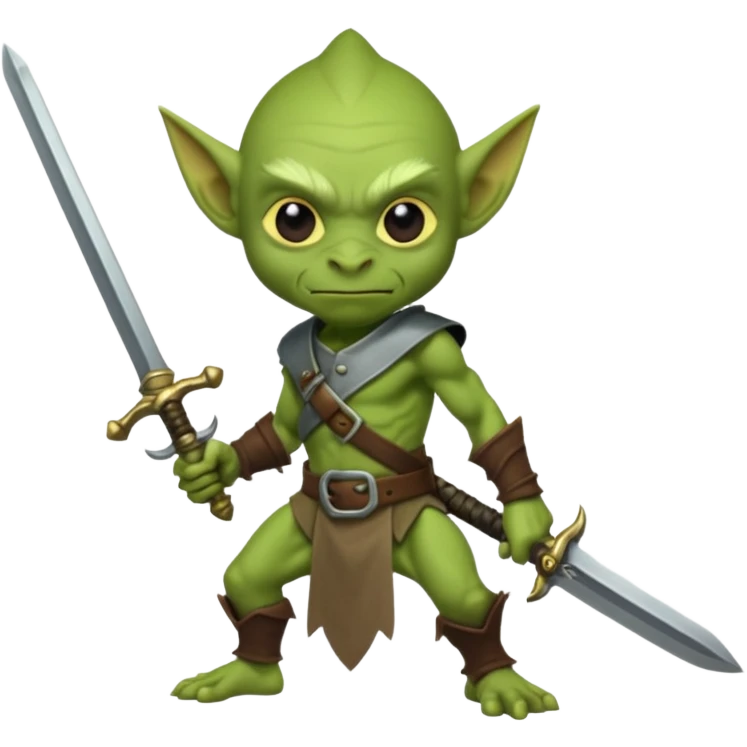 goblin with sword animated emoji
