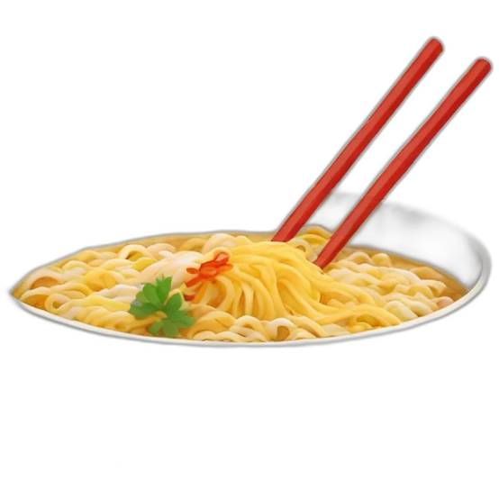 A bowl of ramen emoji