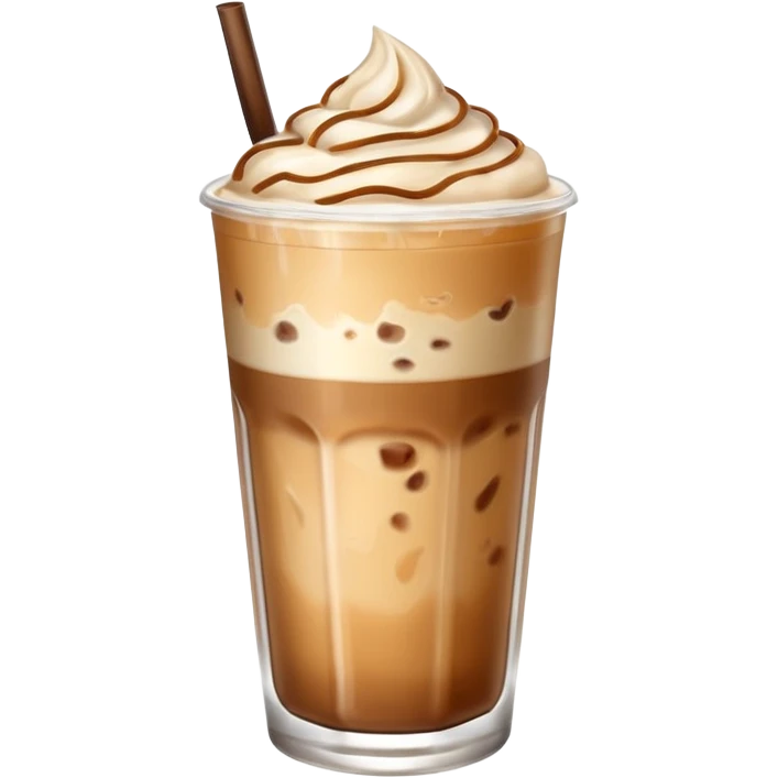 Iced latte (without foam) emoji