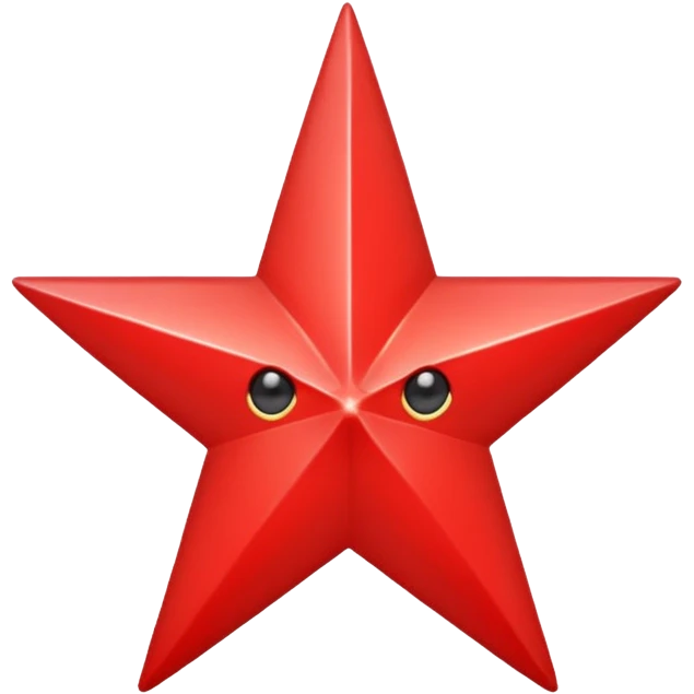 I wan a red star with 5 points emoji