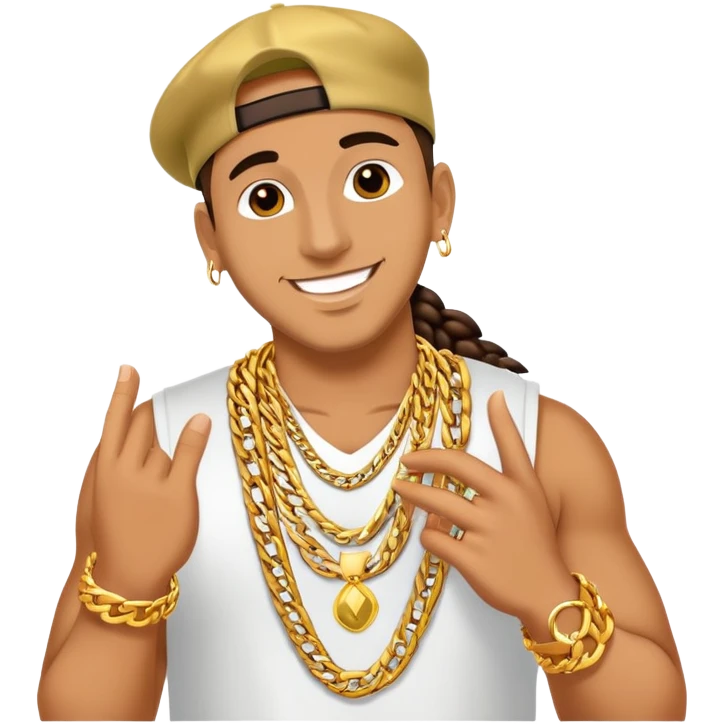 Happy Reggaeton Music Singer emoji
