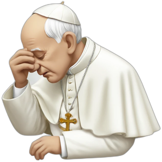 the pope innocently snorting lines emoji