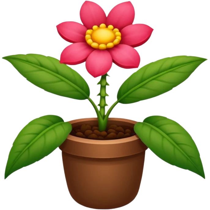 
Broto de planta de flor vermelha emoji
