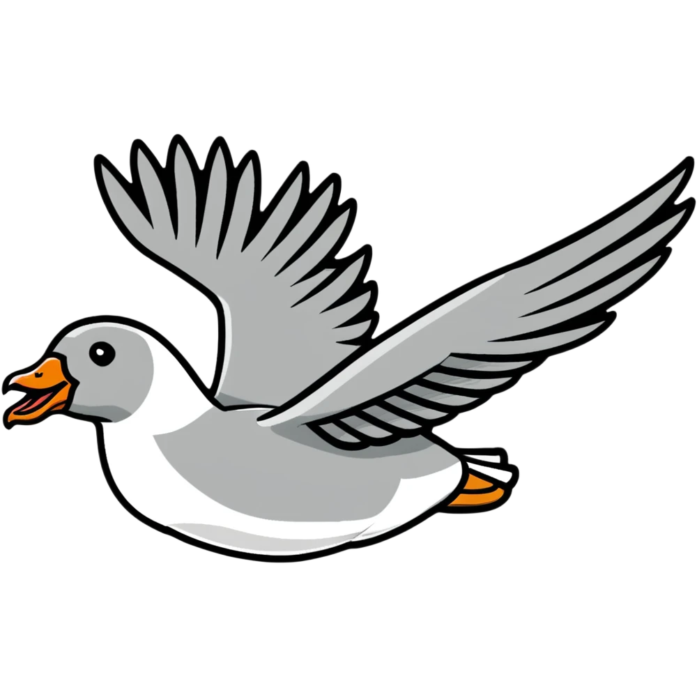 flying goose emoji