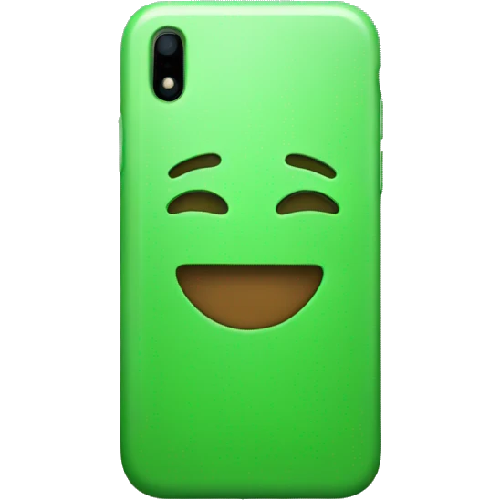 Green iPhone emoji