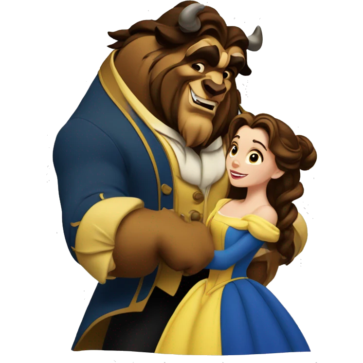Beauty and the beast emoji