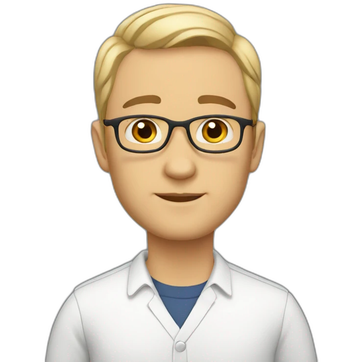 teacher, white, no glasses, short hair, man emoji