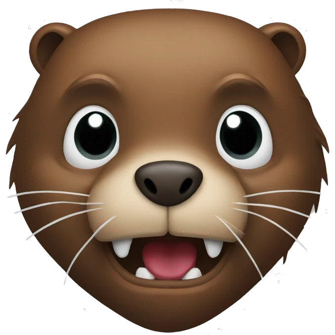 Beaver coping emoji „scared“  emoji
