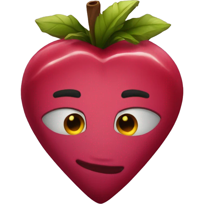 Corazón granate emoji