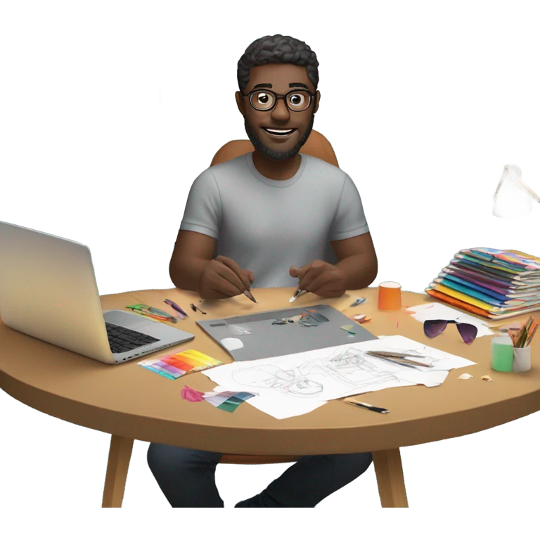 Designer in work emoji